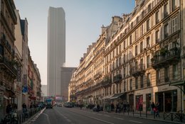 6th-arrondissement;-Bus;-Haussmannian-architecture;-Kaleidos;-Kaleidos-images;-La-parole-à-limage;-Paris;-Rue-de-Rennes;-Stories-Pictures;-Street-vista;-Tarek-Charara;-Tour-Montparnasse